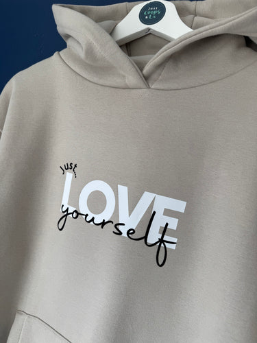 SALE! NEW - Chunky Hoodie - Unisex - Just... Love Yourself'. Size Small