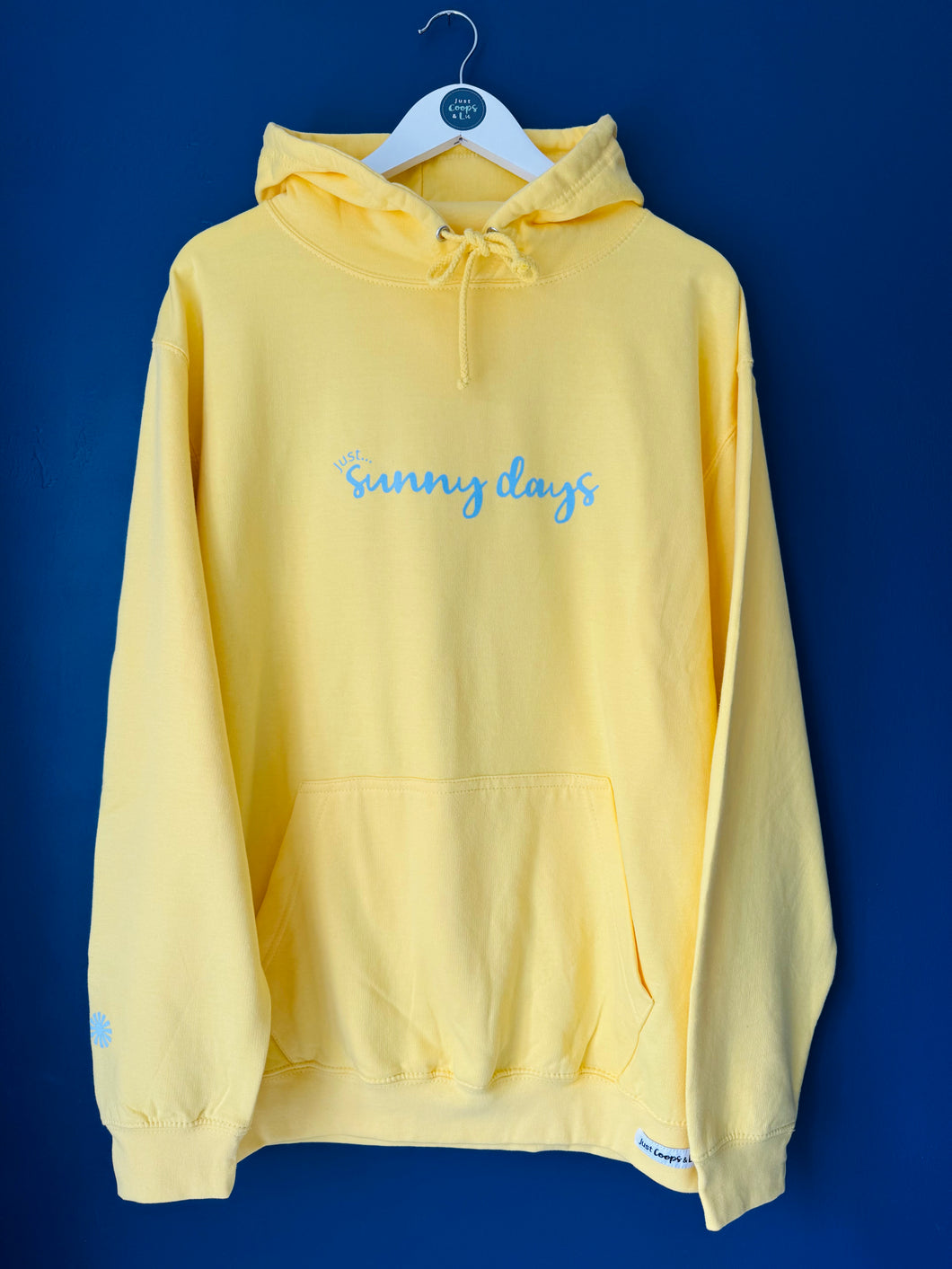 SALE! Just... sunny days - Size Large. Lemon Hoodie