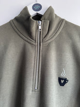 Load image into Gallery viewer, SALE! Quarter Zip Sweatshirt - Cup Of Love. Size XS