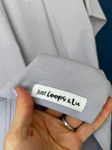 SALE! Organic Unisex T-Shirt - Lavender Bow - Size Medium