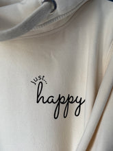 Load image into Gallery viewer, SALE! Just... Happy - Ultimate hoodie - Vanilla. Size Large