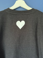 Load image into Gallery viewer, SALE! - Hearts/Black Smoke Sweatshirt. Size Medium. Faulty
