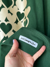 Load image into Gallery viewer, SALE! - Hearts/Green Sweatshirt. Size XL