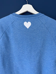 SALE! Organic Sweatshirt. Blue. Size XXS