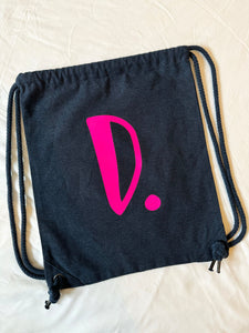 Personalised Drawstring Bag - Blue Denim -TO BE PERSONALISED