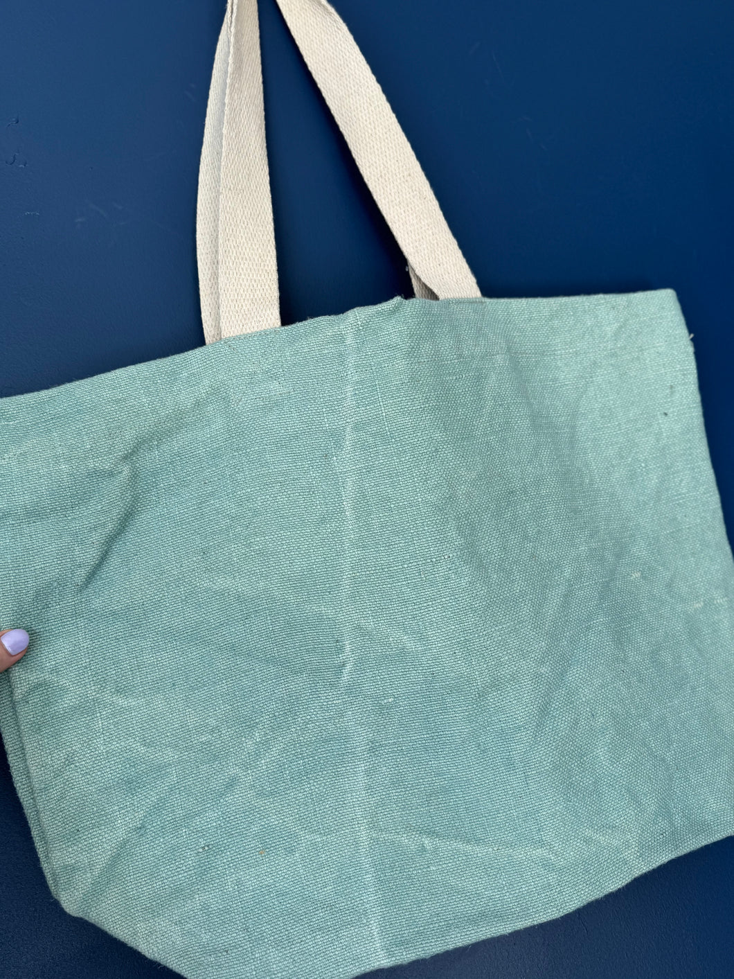 SALE! Soft washed jute beach bag