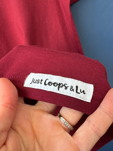 SALE! Organic Unisex T-Shirt - Burgundy Cup Of Love - Size Medium