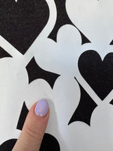 Load image into Gallery viewer, SALE! - Hearts/Black Smoke Sweatshirt. Size Medium. Faulty