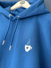 Load image into Gallery viewer, SALE! Unisex Blue Hoodie - Cup Of Love. Size XXL
