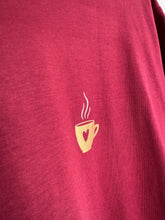 Load image into Gallery viewer, SALE! Organic Unisex T-Shirt - Burgundy Cup Of Love - Size Medium