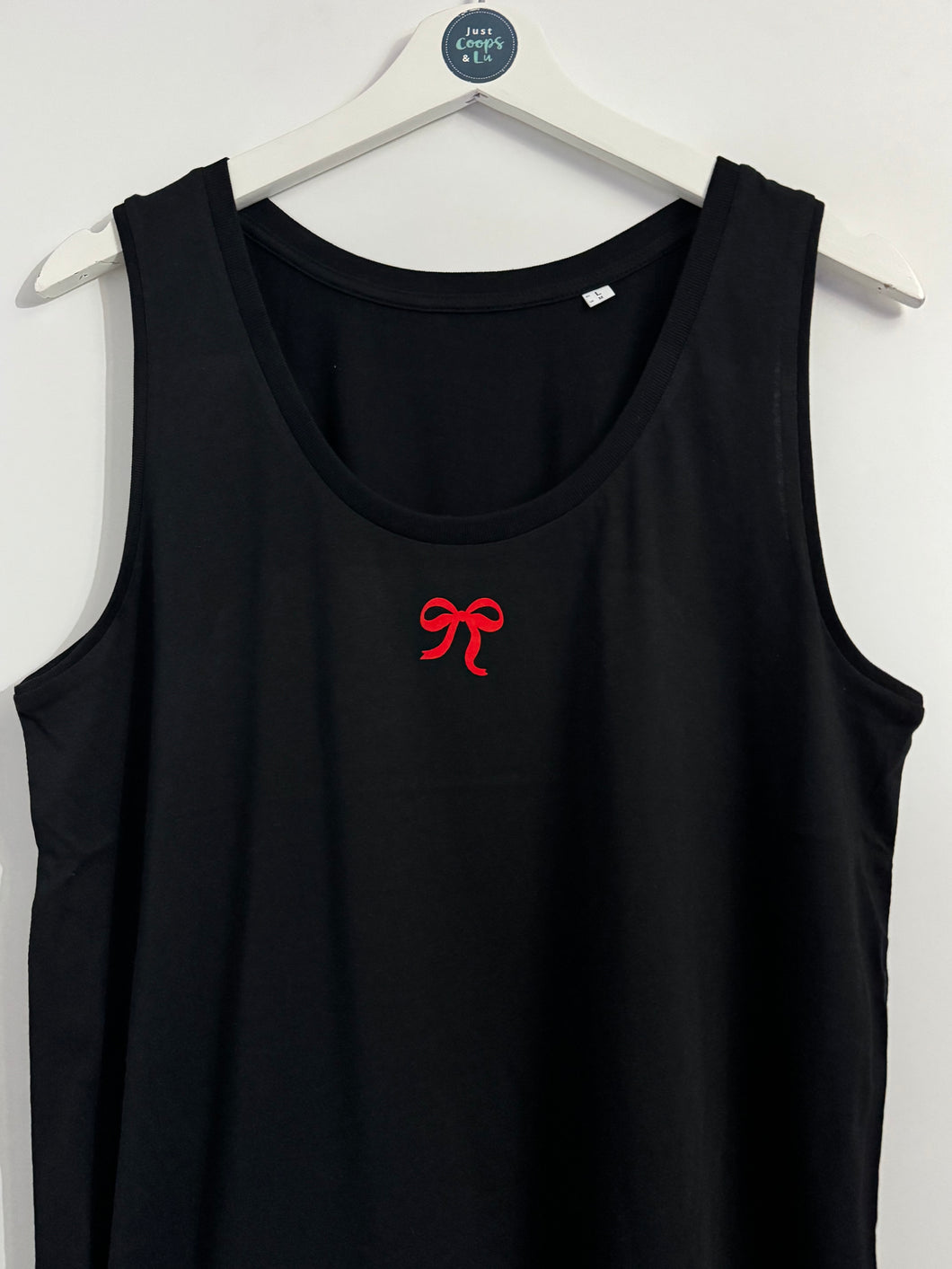 SALE! Women's Organic Vest Top - Black. Large