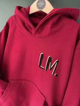 Load image into Gallery viewer, BURGUNDY Kids Hoodie. Personalised.