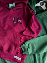 Load image into Gallery viewer, BURGUNDY Kids Hoodie. Personalised.