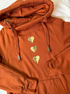 Ultimate Hoodie - Gingerbread Hearts - Size XS - Faulty