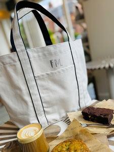 NEW - Cream Tote - Personalised