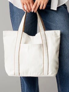 NEW - Cream Tote - Personalised