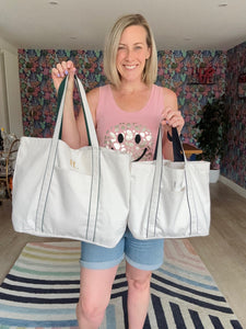 NEW - Cream Tote - Personalised - 2 Sizes