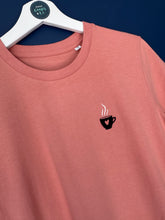 Load image into Gallery viewer, SALE! Organic Unisex T-Shirt - Clay - Cup Of Love - Size XS