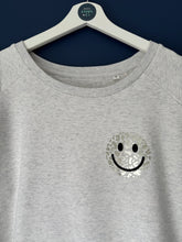 Load image into Gallery viewer, SALE! Organic Sweatshirt. Women&#39;s Fit. Cream Heather. Size Medium