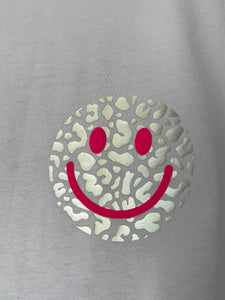 SALE! Organic Unisex T-Shirt - Lavender Smiley - Size Small