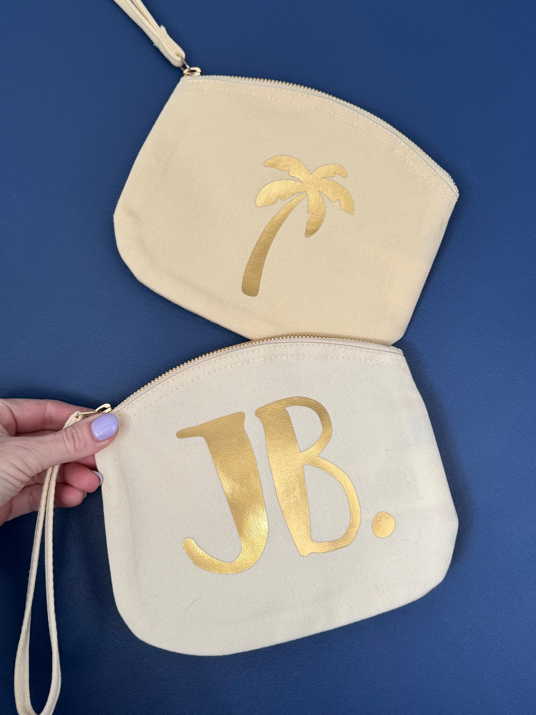 SALE! Travel Wristlet Pouch - Personalised/Palm Tree