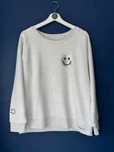 Load image into Gallery viewer, SALE! Organic Sweatshirt. Women&#39;s Fit. Cream Heather. Size Medium