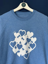 Load image into Gallery viewer, SALE! Organic Sweatshirt. Blue. Size XXS