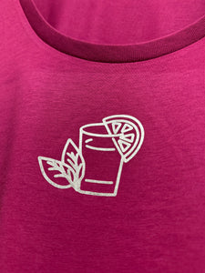 SALE! Women's Organic Vest Top - Fuschia. Various Sizes