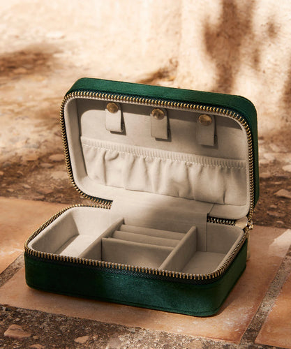 Velvet Travel Jewellery Box - Personalised