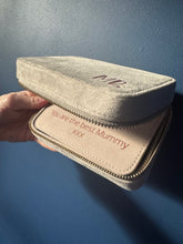 Load image into Gallery viewer, Velvet Travel Jewellery Box - Personalised