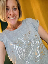 Load image into Gallery viewer, Just... Make Today Happy - Womens T-Shirt with capped sleeves - Various colours