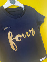 Load image into Gallery viewer, Birthday Tee - NAVY - Kids organic Tee