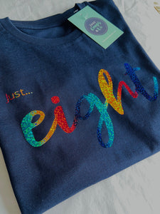 Birthday Tee - NAVY - Kids organic Tee