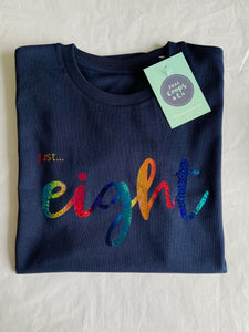 Birthday Tee - NAVY - Kids organic Tee