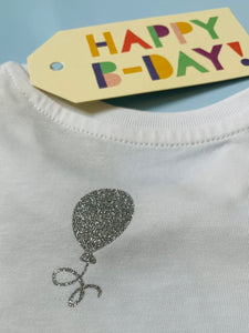 Birthday Tee - WHITE - Kids organic Tee