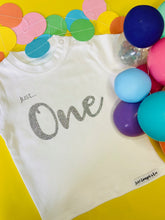 Load image into Gallery viewer, Letter/Number Tee - WHITE - Kids organic Tee
