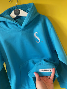 SAPPHIRE BLUE Kids Hoodie. Personalised