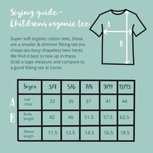 Load image into Gallery viewer, Letter/Number Tee - NAVY - Kids organic Tee