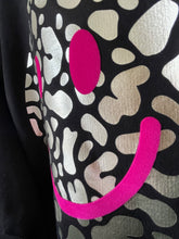 Load image into Gallery viewer, Smiley Leopard - Sweatshirt - Black/Navy