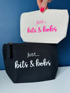 NEW - 'Just... bits & bobs' - Personalised small pouch