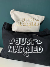 Load image into Gallery viewer, NEW - Just... Married - Sweatshirt/Hoodie with personalisation