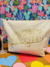 Load image into Gallery viewer, NEW &#39;Just... Married&#39; - Personalised XL Organic Pouch