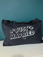 Load image into Gallery viewer, NEW - &#39;Just... Married - Personalised XL Tote