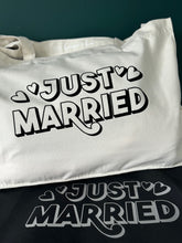 Load image into Gallery viewer, NEW - &#39;Just... Married - Personalised XL Tote