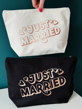 Load image into Gallery viewer, NEW &#39;Just... Married&#39; - Personalised XL Organic Pouch
