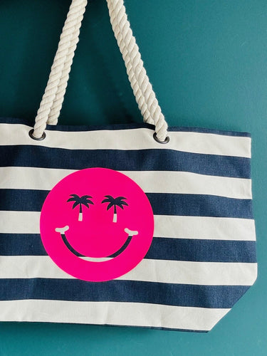 SALE! Beach Bag - Summer Smiley with personalisation