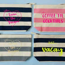 Load image into Gallery viewer, Just... Coffee &#39;til cocktails - Pouch with personalisation