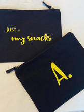 Load image into Gallery viewer, &#39;Just...my snacks&#39; - Personalised organic pouch