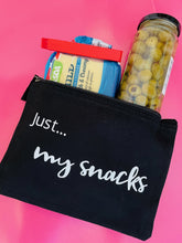 Load image into Gallery viewer, &#39;Just...my snacks&#39; - Personalised organic pouch