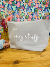 Load image into Gallery viewer, &#39;Just... my stuff&#39; - Personalised XL Pouch